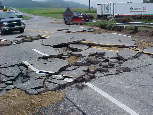 STH 80 Highway washout
